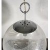 LAMPADARIO SFERA DESIGN VETRO MURANO VENINI 1970 FERRO LAMPADA SOFFITTO VINTAGE