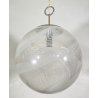 LAMPADARIO SFERA DESIGN VETRO MURANO VENINI 1970 FERRO LAMPADA SOFFITTO VINTAGE