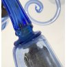 LAMPADARIO VETRO BLU MURANO CLASSICO CHANDELIER GLASS '900 VINTAGE 4 LUCI DESIGN