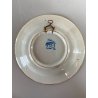 PICCOLO PIATTO da PARETE TERRACOTTA BIANCA BLU Delft HOLLAND Makkum VINTAGE 900