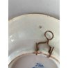 PICCOLO PIATTO da PARETE TERRACOTTA BIANCA BLU Delft HOLLAND Makkum VINTAGE 900