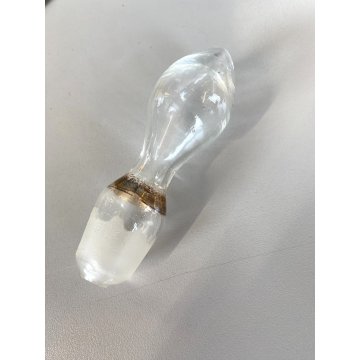 BOTTIGLIA DECANTER 4 FLUTE VETRO MURANO SOFFIATO ORO ZECCHINO DECORO FLOREALE 50