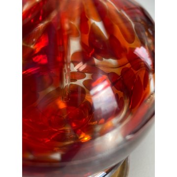 Vanity Bottle VETRO MURANO AMBRA BOTTIGLIA per PROFUMO ATOMIZZATORE POMPETTA '50