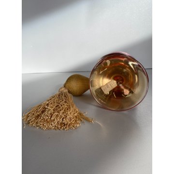 Vanity Bottle VETRO MURANO AMBRA BOTTIGLIA per PROFUMO ATOMIZZATORE POMPETTA '50