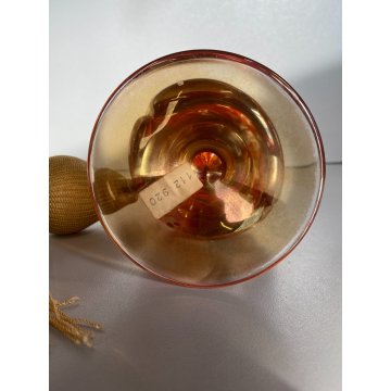Vanity Bottle VETRO MURANO AMBRA BOTTIGLIA per PROFUMO ATOMIZZATORE POMPETTA '50