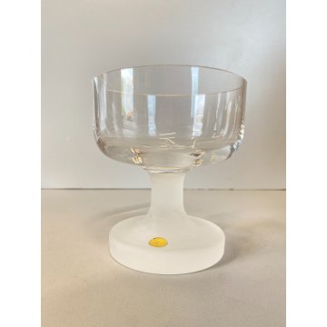 SET 6 COPPE CHAMPAGNE Josephinenhütte Mod GOGO CRISTALLO MIDCENTURYMODERN 11cm/h