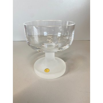 SET 6 COPPE CHAMPAGNE Josephinenhütte Mod GOGO CRISTALLO MIDCENTURYMODERN 11cm/h