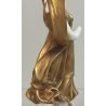SCULTURA Ballerina STATUINA CERAMICA BIANCA DORATA epoca '900 Ginori Capodimonte
