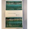 SET POSATE PASTICCERIA 12 pers. Zilfa Pleet SILVER PLATED FORCHETTE CUCCHIAINI