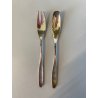 SET POSATE PASTICCERIA 12 pers. Zilfa Pleet SILVER PLATED FORCHETTE CUCCHIAINI