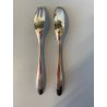 SET POSATE PASTICCERIA 12 pers. Zilfa Pleet SILVER PLATED FORCHETTE CUCCHIAINI