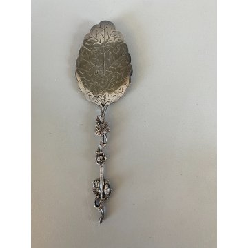 POSATE PASTICCERIA ART NOUVEAU 1 PALETTA DOLCE 6 FORCHETTE Zilfa SILVERPLATED NL