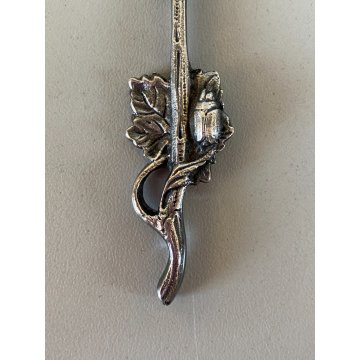 POSATE PASTICCERIA ART NOUVEAU 1 PALETTA DOLCE 6 FORCHETTE Zilfa SILVERPLATED NL