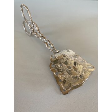 PINZA PASTICCERIA ART NOUVEAU ATTR. Zilfa MANICO ORNATO RAMAGE SILVERPLATED NL