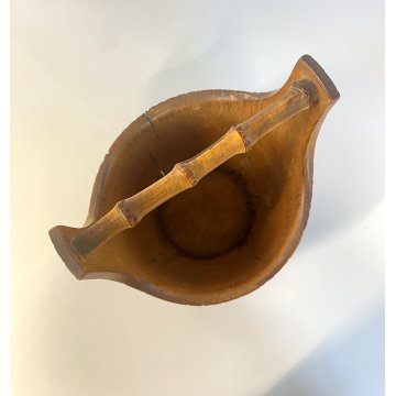 CESTINO IN BAMBU' DESIGN Aldo Tura MACABO ANNI '60s