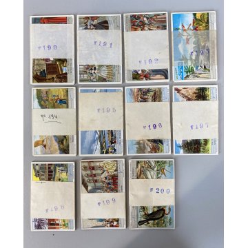 LOTTO 34 serie FIGURINE LIEBIG ediz. Italiana. COMPLETE DA n° 166 A n° 200