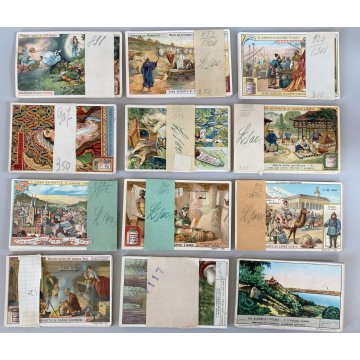 LOTTO 12 serie FIGURINE LIEBIG ediz. Italiana. COMPLETE - 10 serie INIZIO '900