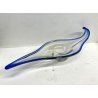 GRANDE VASO CIOTOLA SVUOTATASCHE VETRO BLU MURANO DESIGN TRASPARENTE BOWL TAVOLA
