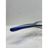GRANDE VASO CIOTOLA SVUOTATASCHE VETRO BLU MURANO DESIGN TRASPARENTE BOWL TAVOLA