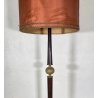 LAMPADA DA TERRA ART DECO ANNI 40 VINTAGE LEGNO OTTONE LUCE FLOOR LAMP PIANTANA