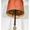 LAMPADA DA TERRA ART DECO ANNI 40 VINTAGE LEGNO OTTONE LUCE FLOOR LAMP PIANTANA