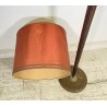 LAMPADA DA TERRA ART DECO ANNI 40 VINTAGE LEGNO OTTONE LUCE FLOOR LAMP PIANTANA