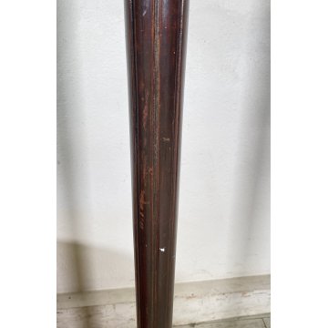 LAMPADA DA TERRA ART DECO ANNI 40 VINTAGE LEGNO OTTONE LUCE FLOOR LAMP PIANTANA
