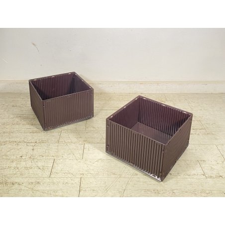 COPPIA FIORIERA Olivetti Synthesis DESIGN Ettore Sottsass GIARDINO ANNI 70