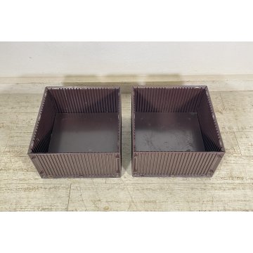 COPPIA FIORIERA Olivetti Synthesis DESIGN Ettore Sottsass GIARDINO ANNI 70