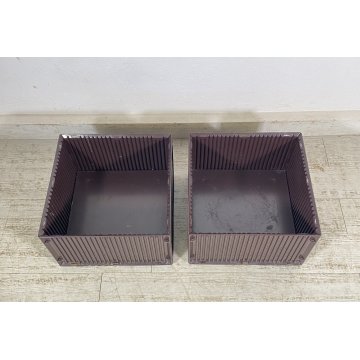 COPPIA FIORIERA Olivetti Synthesis DESIGN Ettore Sottsass GIARDINO ANNI 70