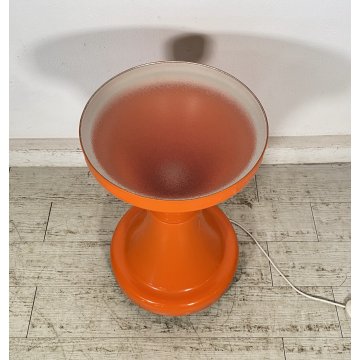 TAVOLINO ESTERNO ILLUMINATO DESIGN ANNI 70 SPACE AGE PLASTICA VETRO TABLE VINTAG