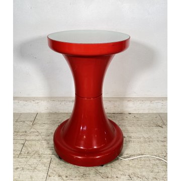 TAVOLINO ESTERNO ILLUMINATO DESIGN ANNI 70 SPACE AGE PLASTICA VETRO TABLE VINTAG