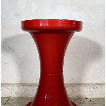 TAVOLINO ESTERNO ILLUMINATO DESIGN ANNI 70 SPACE AGE PLASTICA VETRO TABLE VINTAG
