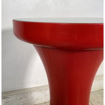TAVOLINO ESTERNO ILLUMINATO DESIGN ANNI 70 SPACE AGE PLASTICA VETRO TABLE VINTAG