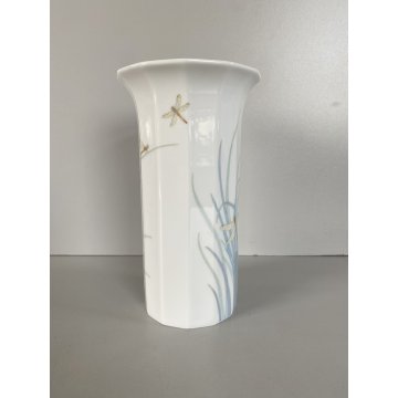 VASO PORCELLANA Rosenthal STUDIO LINIE Tapio Wirkkala POLYGON DRAGONFLY  19 cm/h