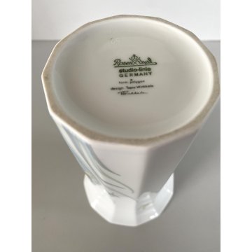 VASO PORCELLANA Rosenthal STUDIO LINIE Tapio Wirkkala POLYGON DRAGONFLY  19 cm/h