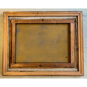 DIPINTO OLIO Carlo Monti VEDUTA PAESAGGIO RURALE COLLINA ARONA LAGO MAGGIORE