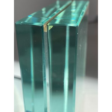 PORTAFOTOGRAFIE CRISTALLO MOLATO 11x11x3cm STILE FONTANA ARTE MID CENTURY MODERN