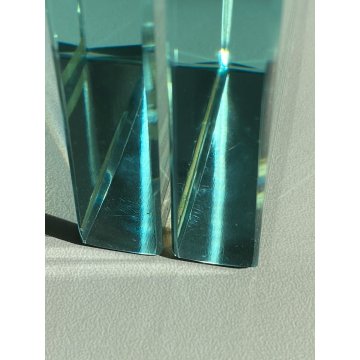 PORTAFOTOGRAFIE CRISTALLO MOLATO 11x11x3cm STILE FONTANA ARTE MID CENTURY MODERN