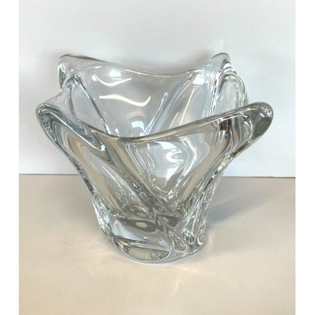 ANTICO VASO DAUM CRISTALLO ANNI 50 VINTAGE DESIGN FRANCE CENTROTAVOLA BOWL