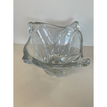 ANTICO VASO DAUM CRISTALLO ANNI 50 VINTAGE DESIGN FRANCE CENTROTAVOLA BOWL