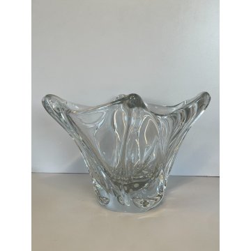 ANTICO VASO DAUM CRISTALLO ANNI 50 VINTAGE DESIGN FRANCE CENTROTAVOLA BOWL