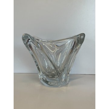 ANTICO VASO DAUM CRISTALLO ANNI 50 VINTAGE DESIGN FRANCE CENTROTAVOLA BOWL