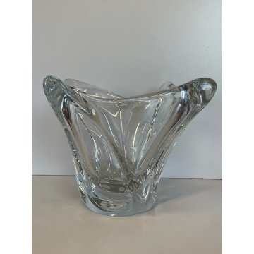 ANTICO VASO DAUM CRISTALLO ANNI 50 VINTAGE DESIGN FRANCE CENTROTAVOLA BOWL