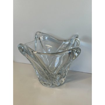ANTICO VASO DAUM CRISTALLO ANNI 50 VINTAGE DESIGN FRANCE CENTROTAVOLA BOWL