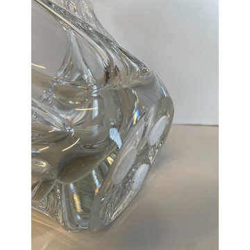 ANTICO VASO DAUM CRISTALLO ANNI 50 VINTAGE DESIGN FRANCE CENTROTAVOLA BOWL