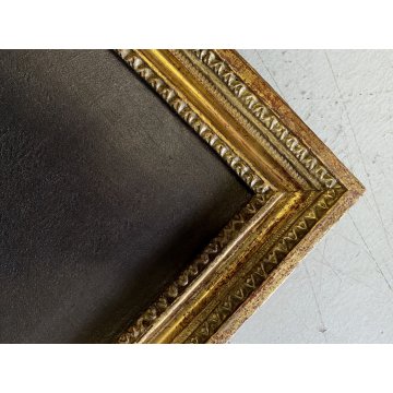 ANTICO DIPINTO OLIO TELA RITRATTO OVALE FANCIULLA ARISTOCRATICA con CILINDRO 800