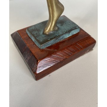 SCULTURA FIGURA BALLERINA STATUA BRONZO BALLET DANCER FIGURINE 36 cm/h '900