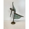 PICCOLA SCULTURA BALLERINA BRONZO Mariani CAGGIATI FIGURA DANZA 27 cm/h '900
