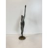 PICCOLA SCULTURA BALLERINA BRONZO Mariani CAGGIATI FIGURA DANZA 27 cm/h '900